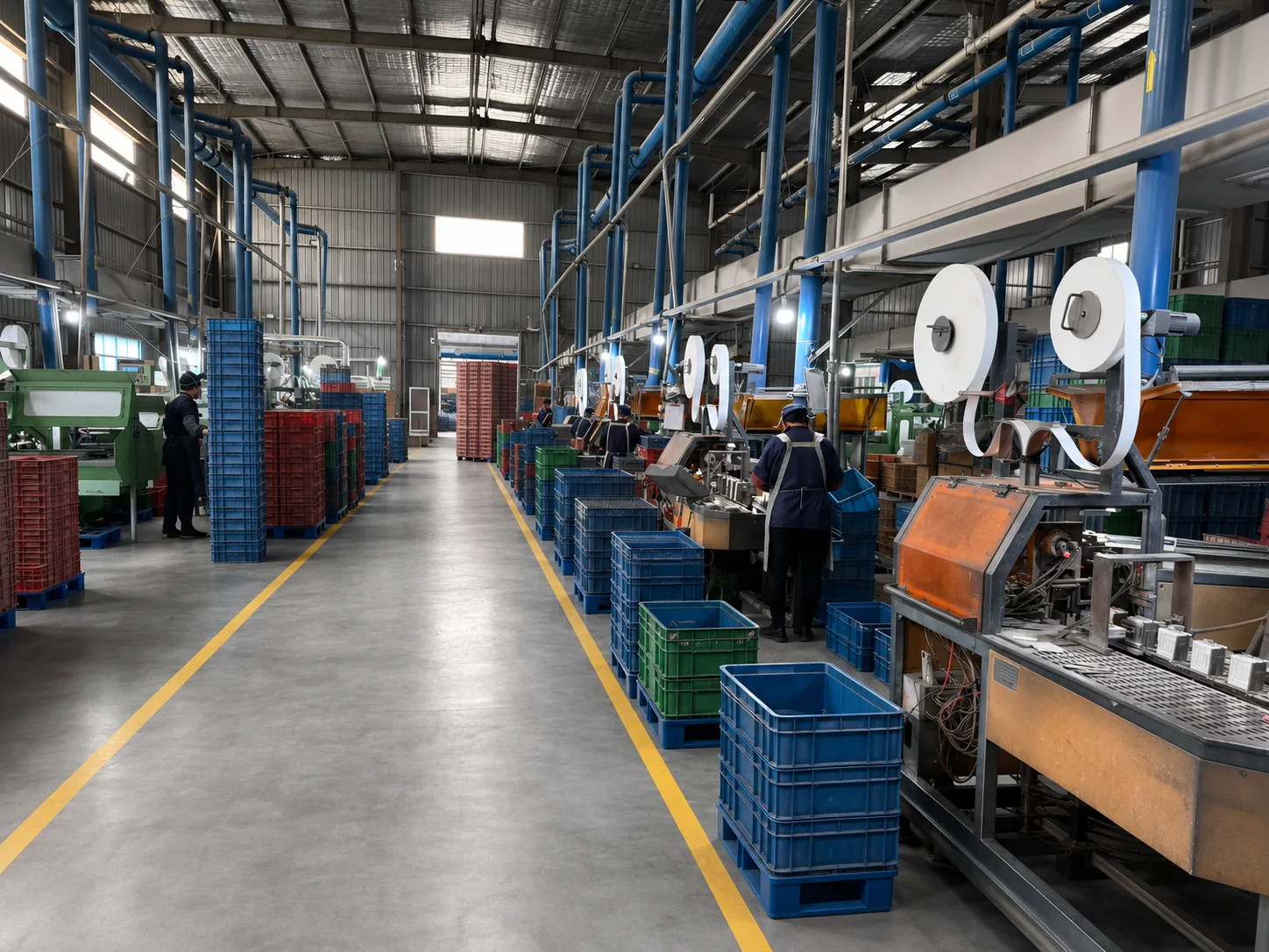 Strongna lead-acid battery plate wrapping production line