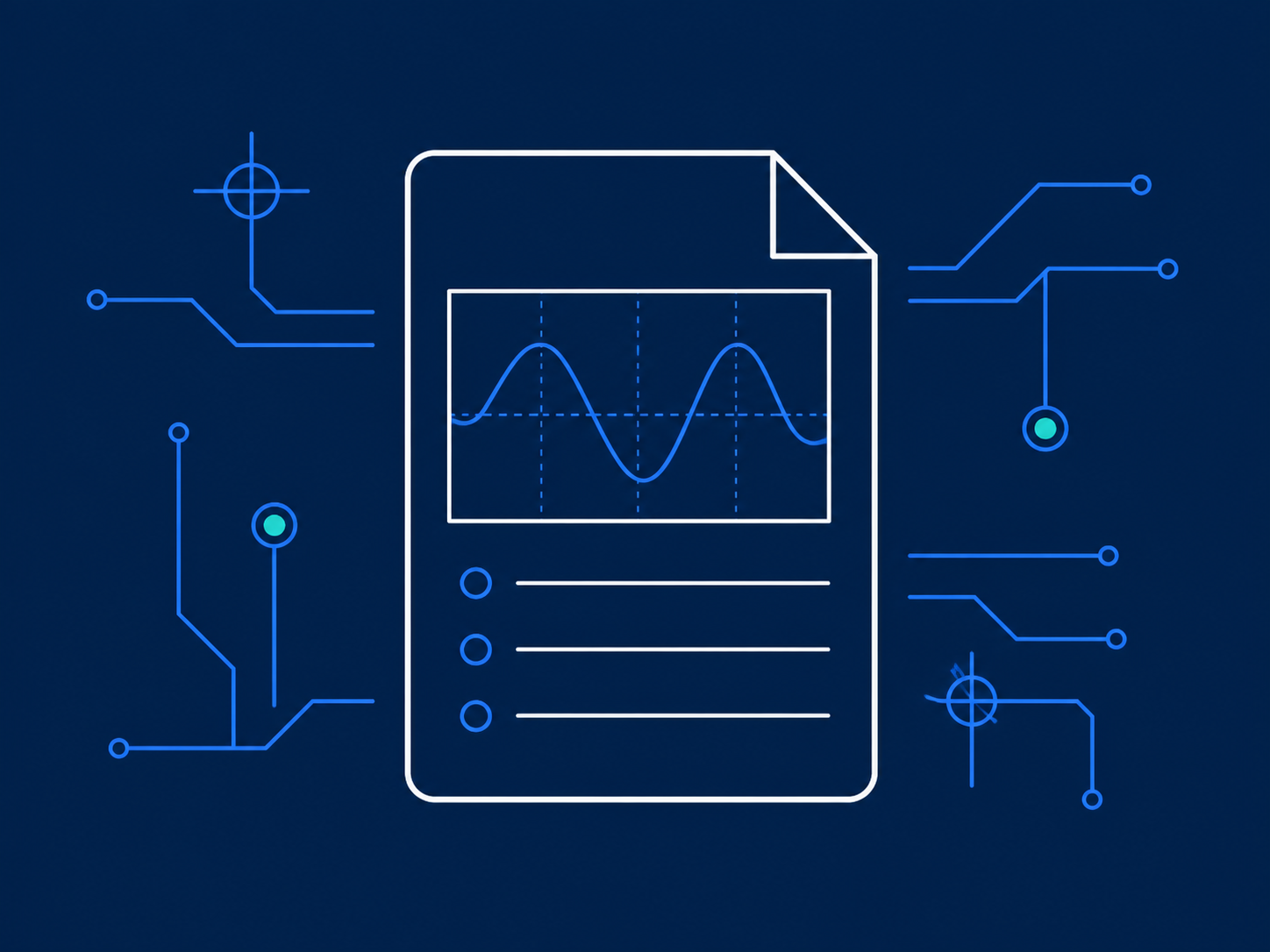 Technical whitepaper report illustration