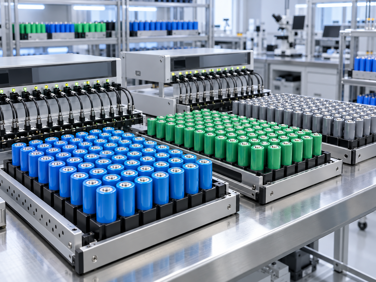 Automated battery cell voltage and internal resistance sorting