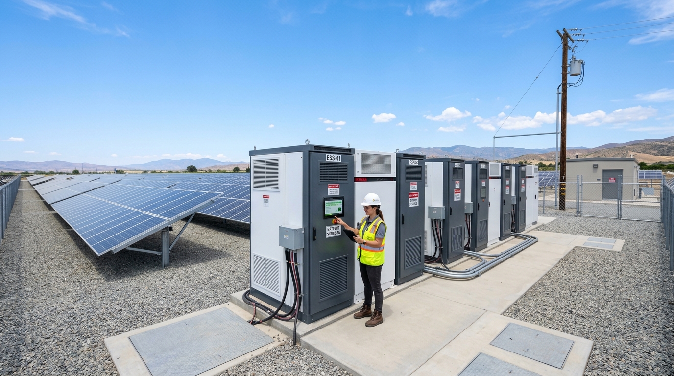 Solar microgrid installation
